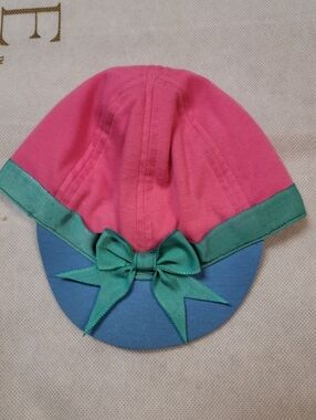 Vintage Gymboree Rainbow Tag Pastel Colorblock Hat Newborn